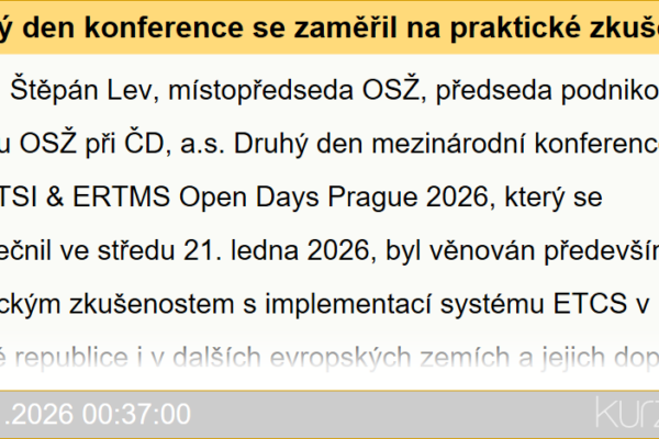 Praktické zkušenosti s ETCS na konferenci v Praze