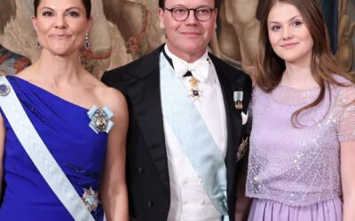 Čtrnáctiletá budoucí královna Švédska se připojuje k oslavě královských diadémů na počest 80. narozenin svého dědečka