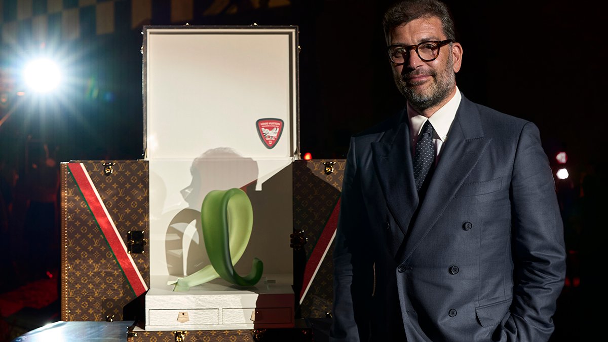 Gianandrea Redaelli s trofejí na Louis Vuitton Dolomites Classic Run