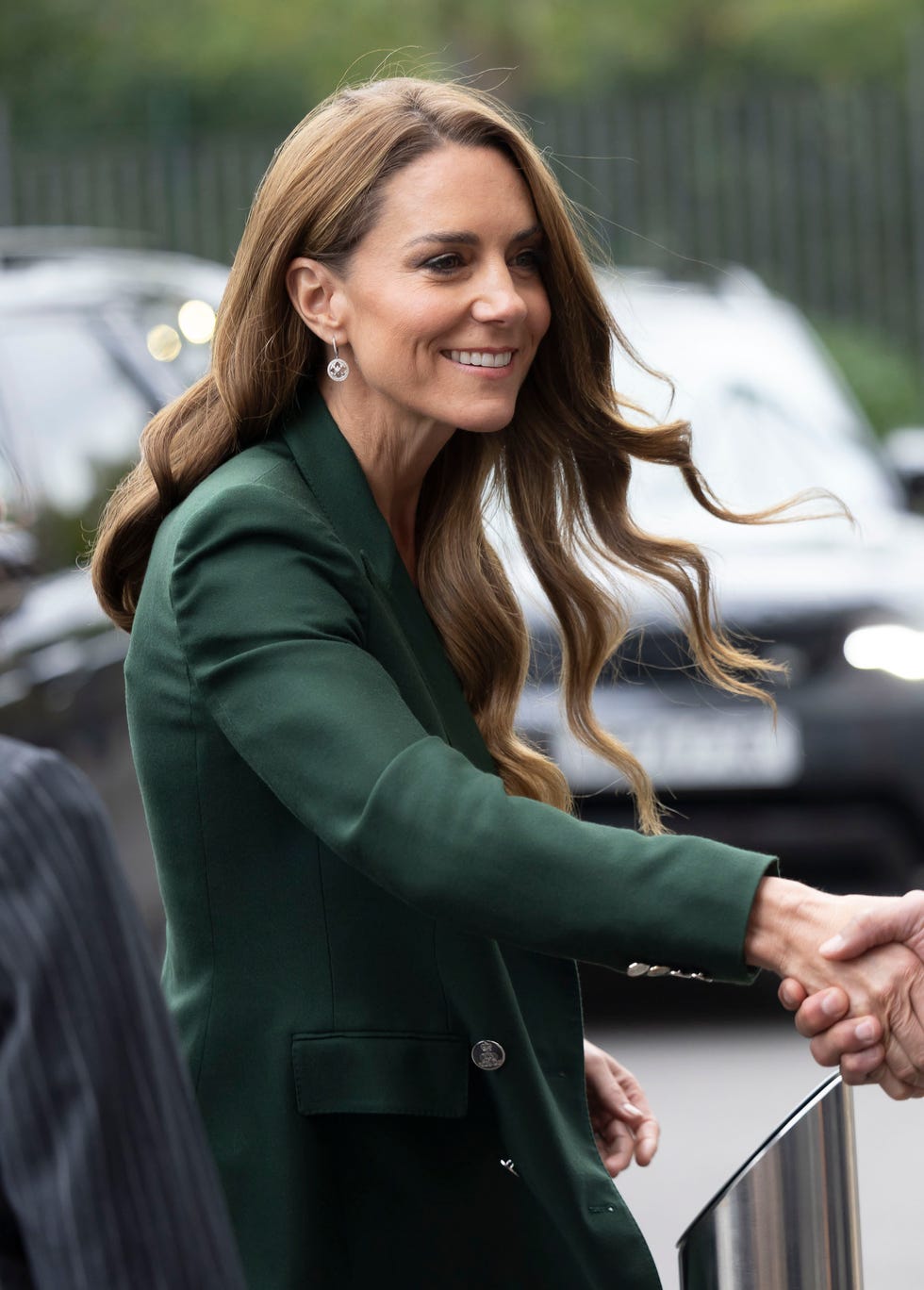 Princ a princezna z Walesu na rugbyovém stadionu