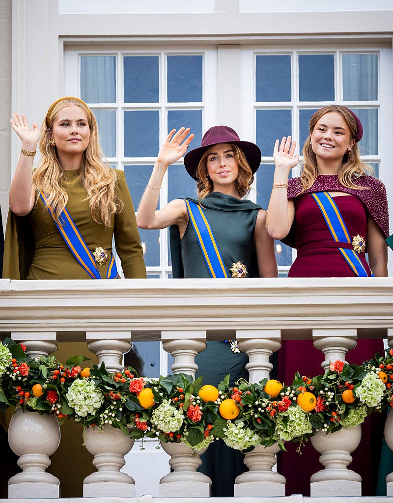 Princezny Amalia, Alexia a Ariane během Prinsjesdag 2026 v Haagu