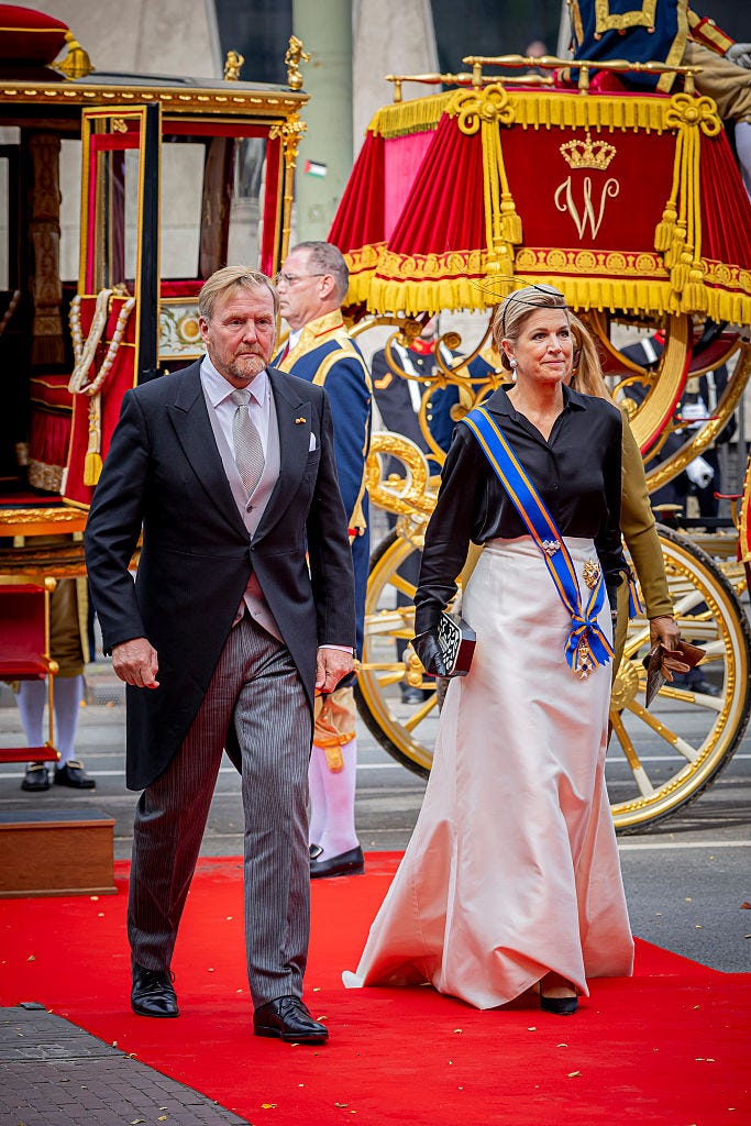 Královna Máxima a král Willem-Alexander během Prinsjesdag 2026