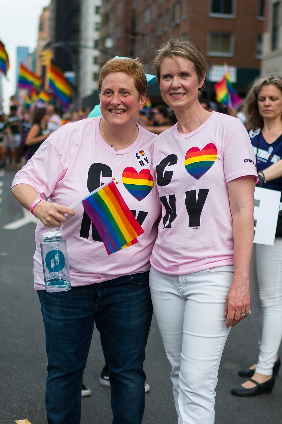 Christine Marinoni na Pride March v New Yorku