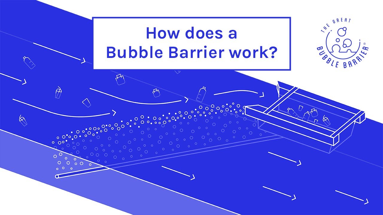 Jak funguje Bubble Barrier na čištění řek od plastu
